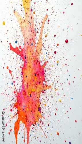 A chaotic explosion of white paint splatters across a stark canvas, creating a dynamic and energetic texture Perfect for backgrounds needing a wild, untamed feel High resolution image , texture, wild