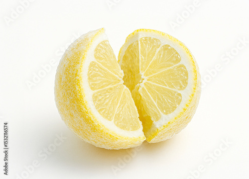 frozen and cracked lemon