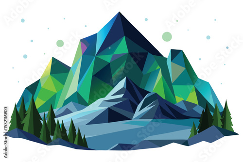 Polygonal northern lights