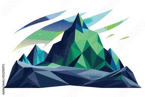 Polygonal northern lights