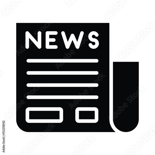 News Vector Icon which can easily modify or edit