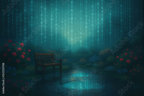 Digital Garden of Melancholy Rain