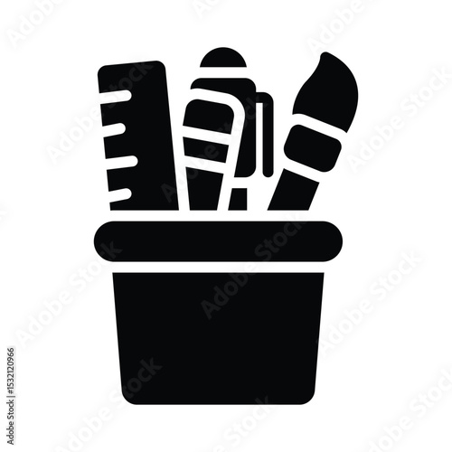Office supplies Vector Icon which can easily modify or edit