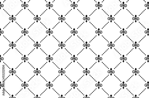 Abstract Flower Pattern Background vector illustration.