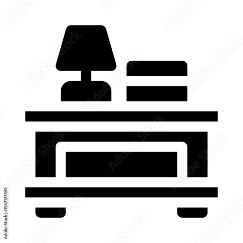 Nightstand glyph icon