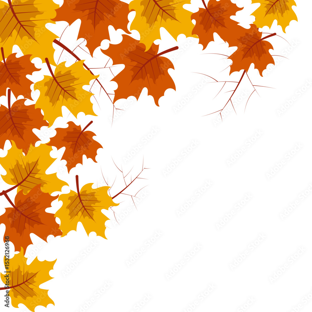 Autumn Leaves Corner Decoration Autumn Leaves Corner Decoration