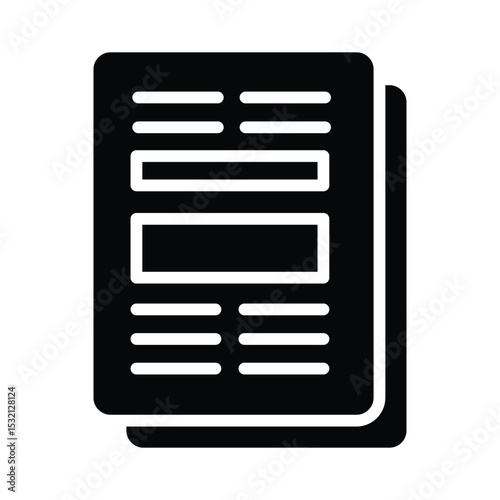 Article Vector Icon which can easily modify or edit