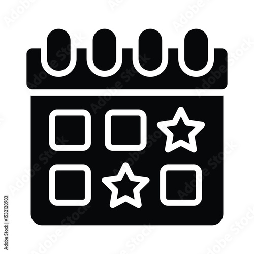 Events Vector Icon which can easily modify or edit