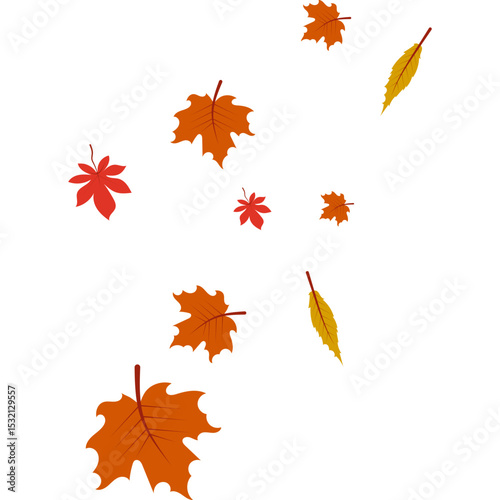 Autumn Leaves Falling