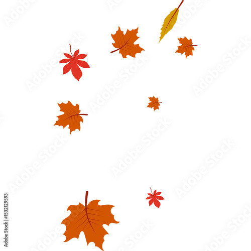 Autumn Leaves Falling