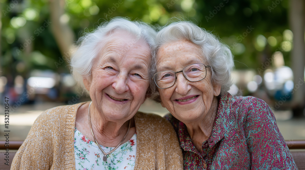 Warm Moment Between Mother and Daughter in a Park Warm Moment Between Mother and Daughter in a Park