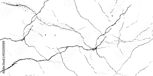 Vector abstract black and white background with a cracked grunge texture cracked wall texture grunge texture. Ground cracks background.