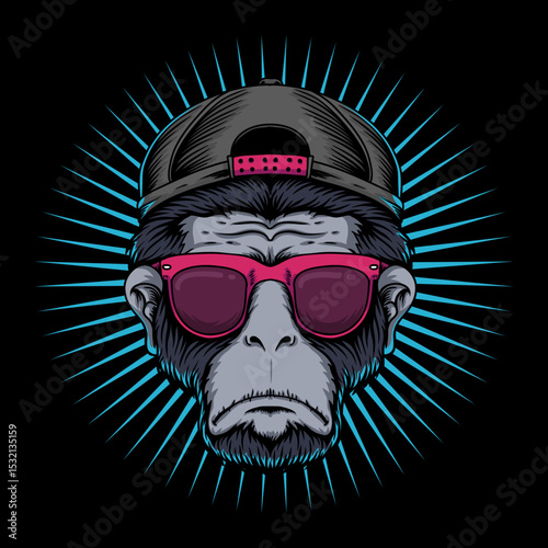 Creative and trendy animal vector illustration avatars, hand-drawn cartoon animal logos