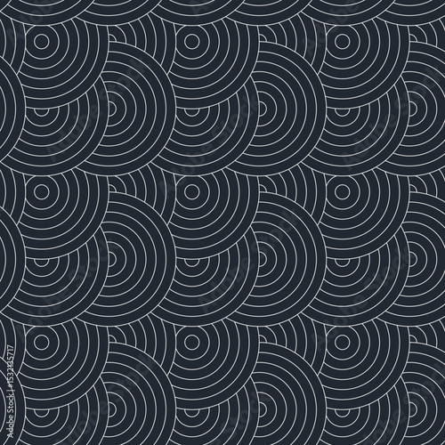 Modern repeating circles graphic pattern suitable for background or else