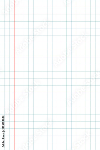 notebook white background with grid 