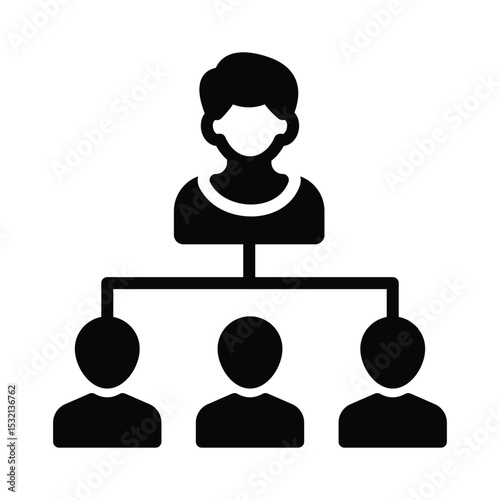 Delegate Vector Icon which can easily modify or edit