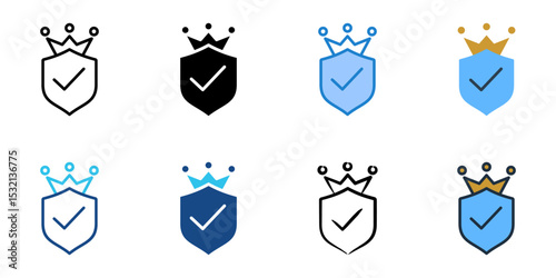Authoritative icon set multiple style collection 
