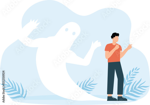 Psychology and panic attack and phobia and frustration 3d animation concept

