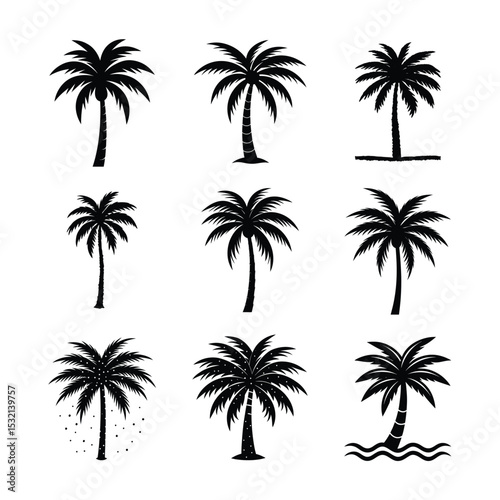 palm tree silhouette bundle