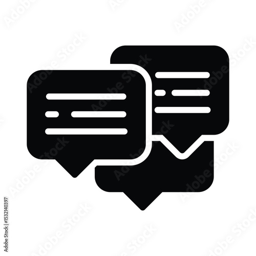 Discussion Vector Icon which can easily modify or edit