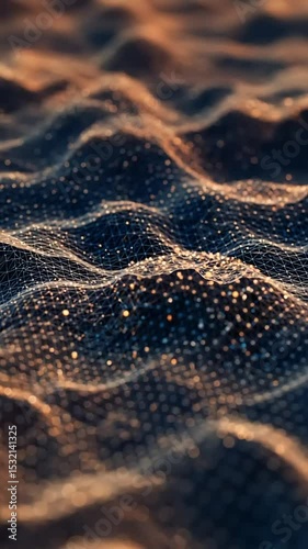 Abstract network pattern with textured surface