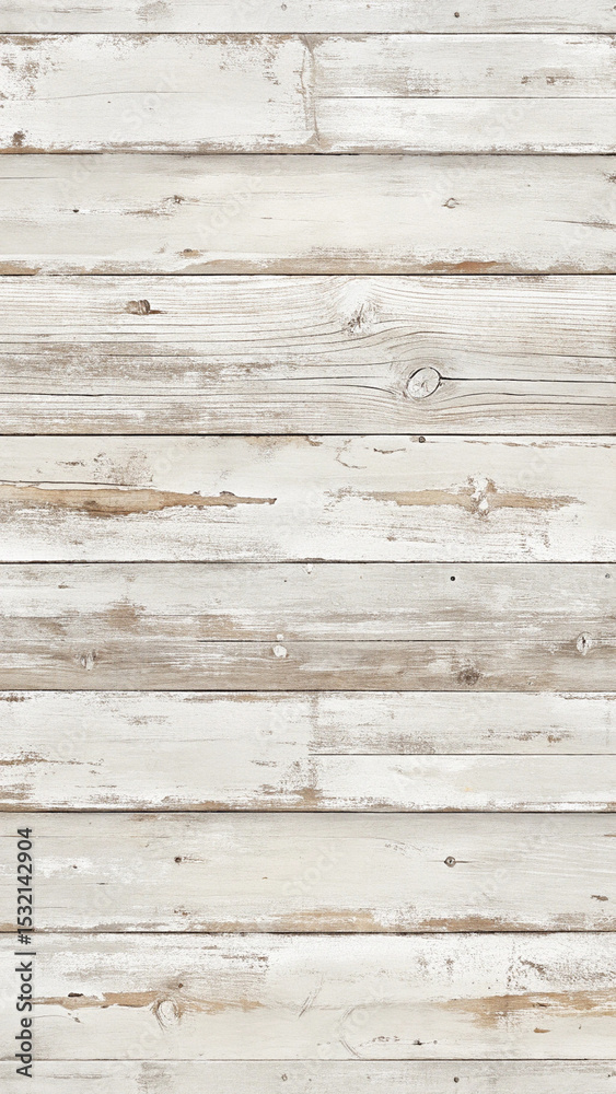 Fototapeta premium Whitewashed Rustic Wooden Planks Texture for Vintage Background Use