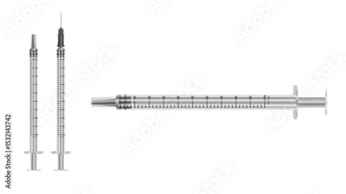 Syringes for medical injection and vaccination
