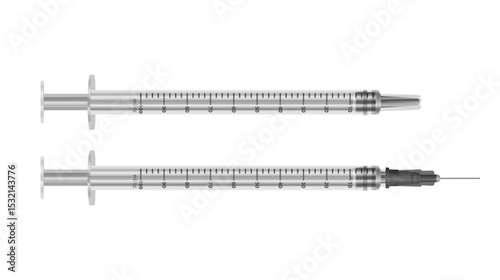 Syringes for medical injection and vaccination