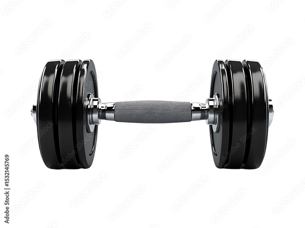 Fototapeta premium Dumbbell isolated on transparent or white background