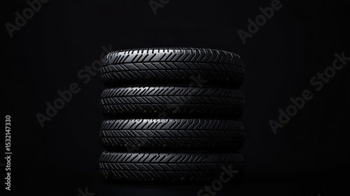 A stack of tires