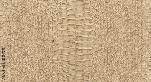 Beige crocodile skin texture suitable for design inspiration.