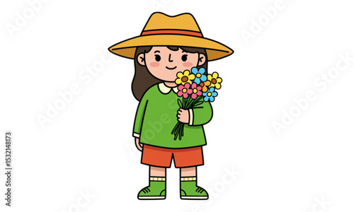 gardener with watering can