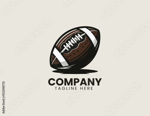 Classic Brown Soccer Ball Timeless Sport Game Equipment Vector Logo Design