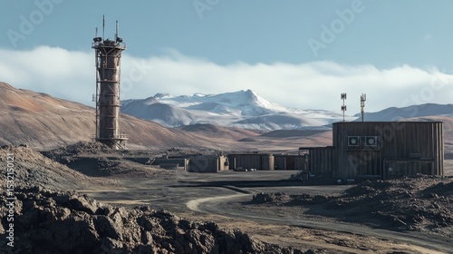 Views of the Chilean inactive research base Gonzalez Videla