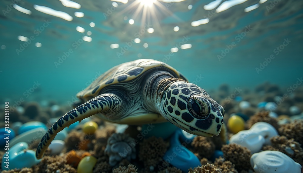 Fototapeta premium Turtle underwater