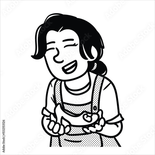 Lineart Shoemaker Profession Avatar Minimalist Lineart Style