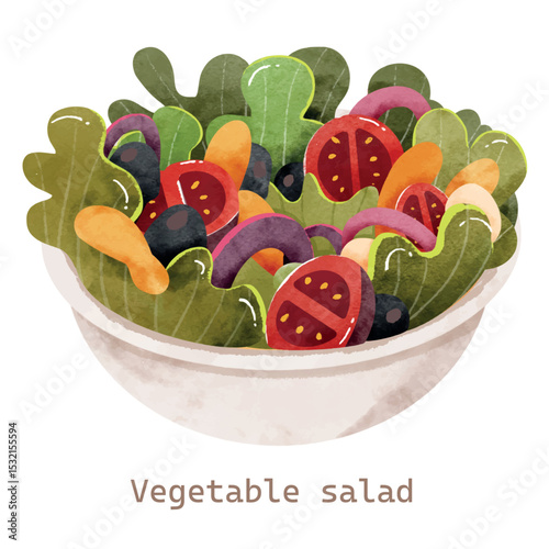Healthy vegetable salad