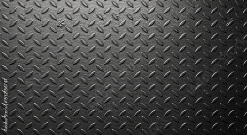Black diamond plate metal texture