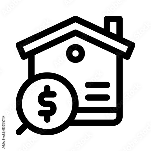 House Appraisal line icon