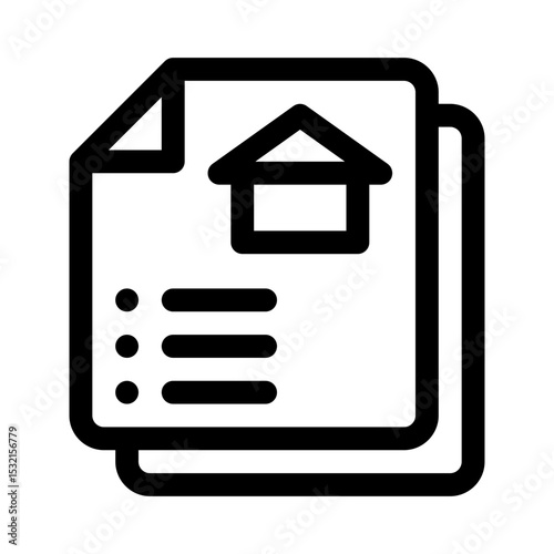 Property listing line icon