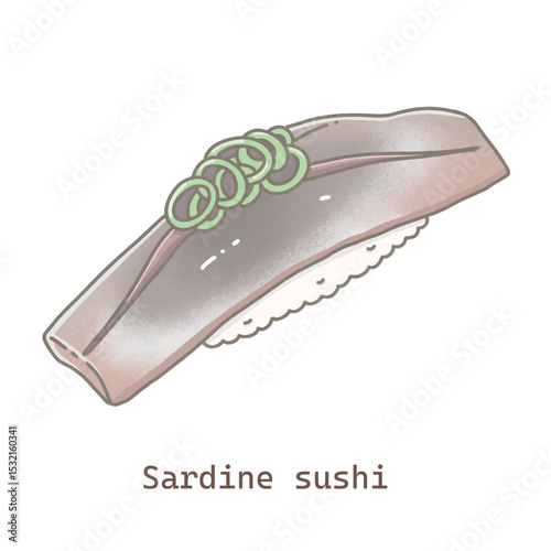 Japanese sardine sushi