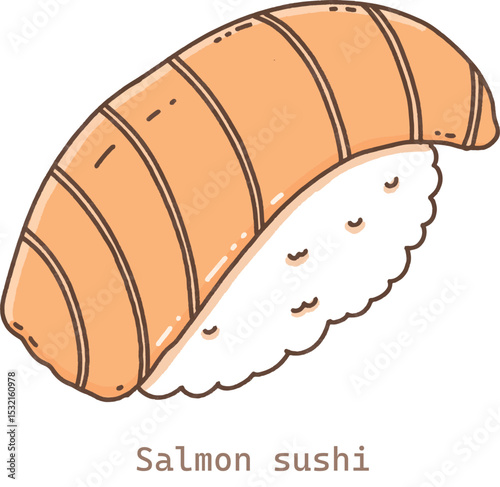 Japanese salmon sushi