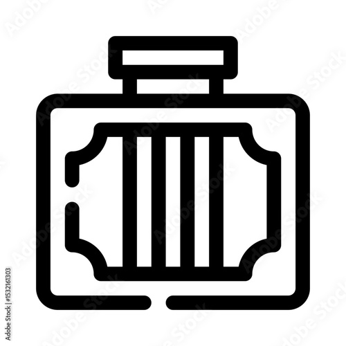 Luggage line icon