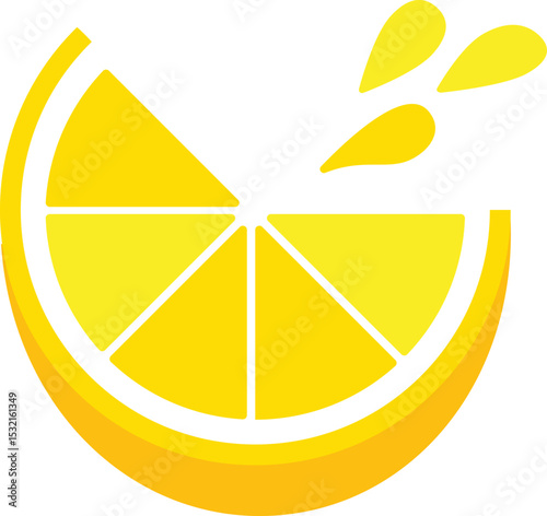 Vector illustration of a fresh lemon. Clean, flat design suitable for juice, summer, and healthy food concepts. Easy to recolor as lime. Fresh market visuals, seasonal promotions