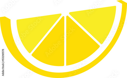 Vector illustration of a fresh lemon. Clean, flat design suitable for juice, summer, and healthy food concepts. Easy to recolor as lime. Fresh market visuals, seasonal promotions