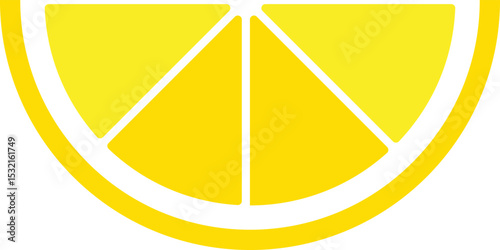 Vector illustration of a fresh lemon. Clean, flat design suitable for juice, summer, and healthy food concepts. Easy to recolor as lime. Fresh market visuals, seasonal promotions