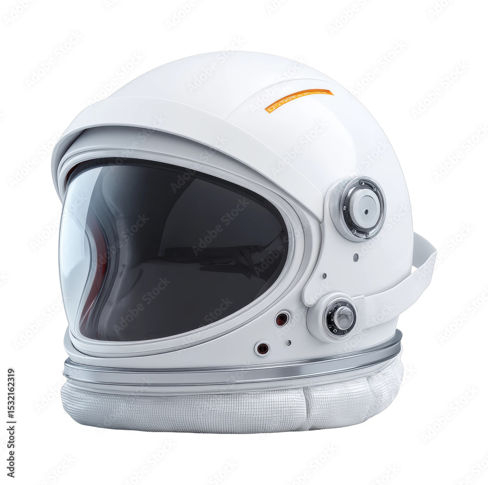 Fototapeta premium White space helmet with dark visor and detailing