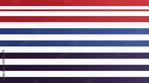 Horizontal Striped Background in Red, White, Blue, and Purple Gradient with Clean Minimal Style