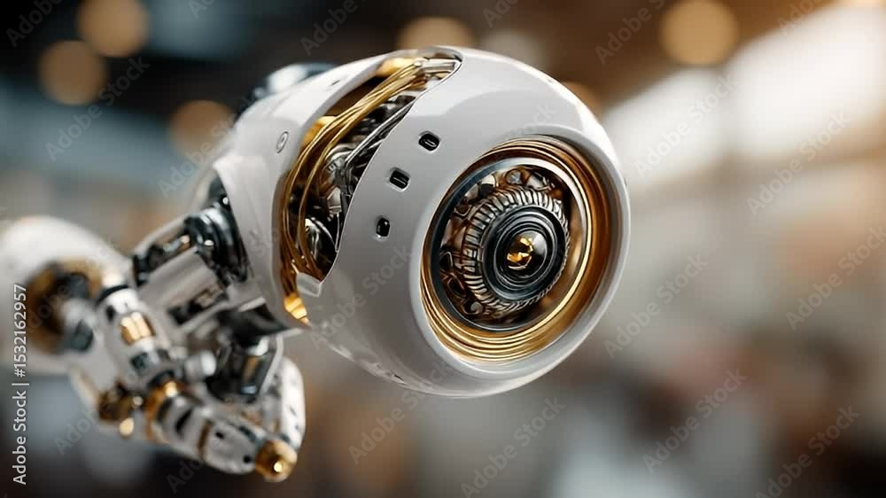 Robotic arm gears detail