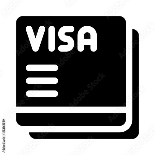 Visa glyph icon